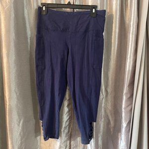Large, Blue, capri leggings